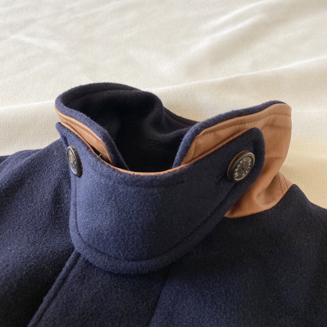 Ralph Lauren - ラルフローレン レザー 切替 ウールメルトン ダブル
