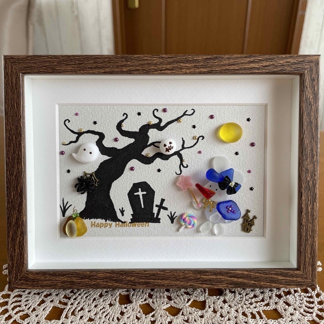 シーグラスアート☆Happy Halloween☆