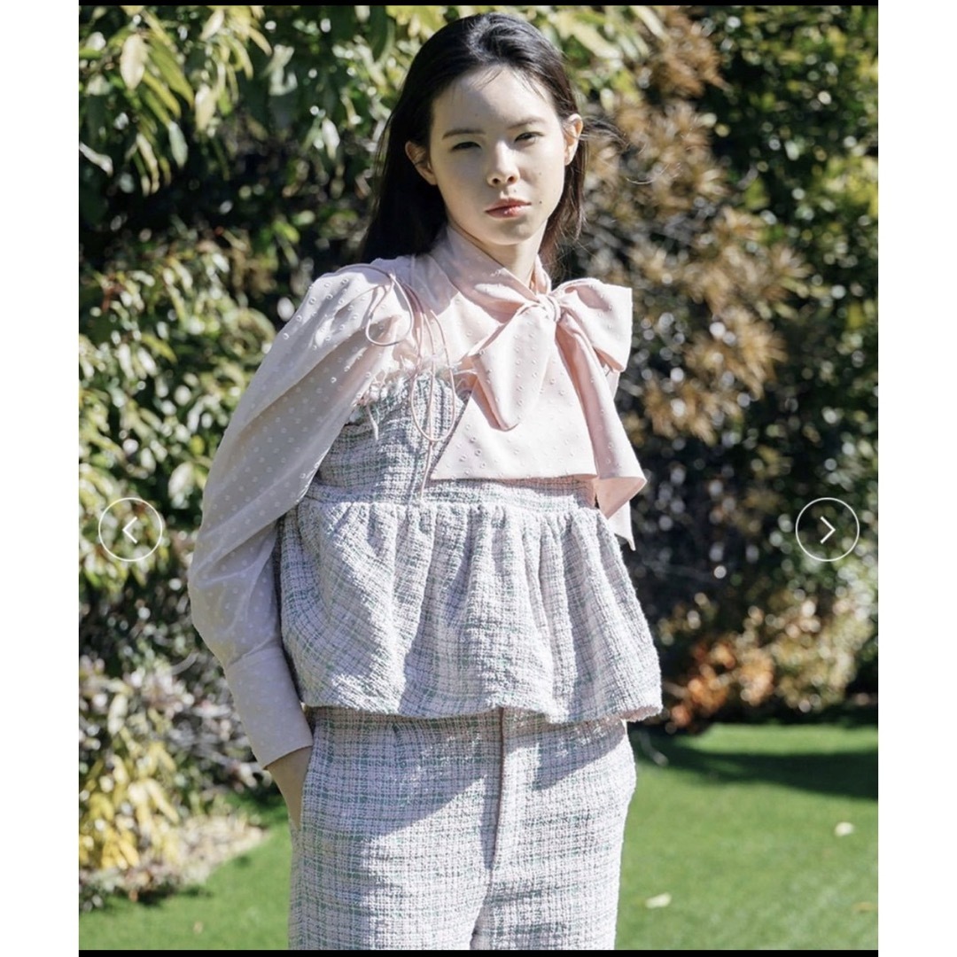 ビビーbibiy. RIBBON CUFFS BLOUSE新品タグ付きピンクの通販 by W 72nd