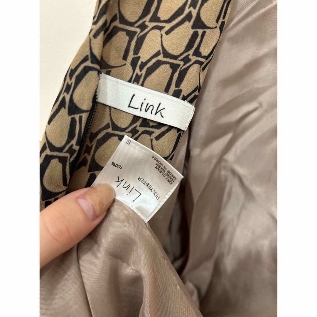 Link リッチパターンレディワンピース オケージョンドレスの通販 by