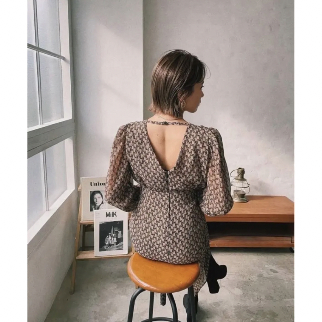 Link リッチパターンレディワンピース オケージョンドレスの通販 by