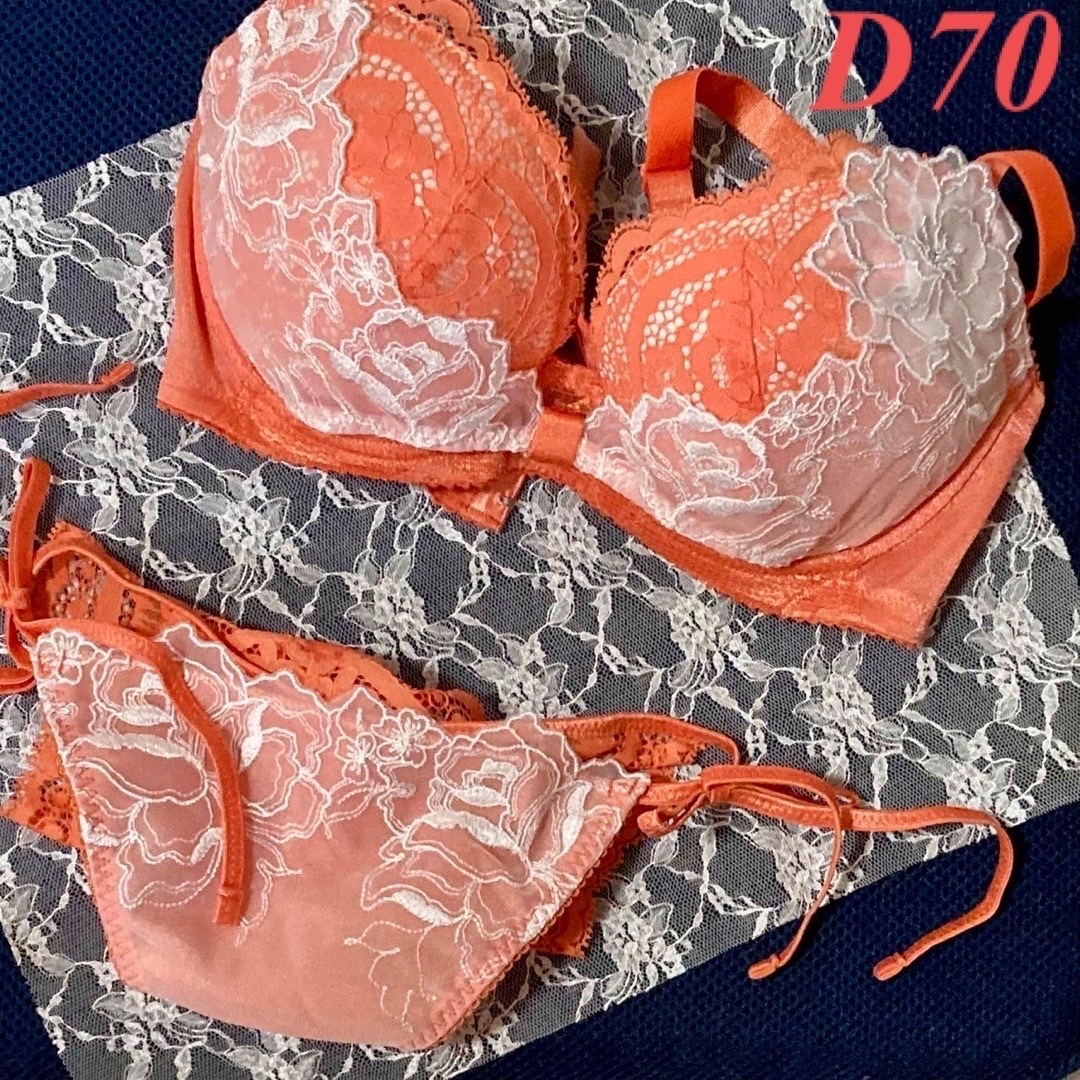 Wacoal - WACOAL ブラジャー ショーツ セット リボンブラ 紐パン