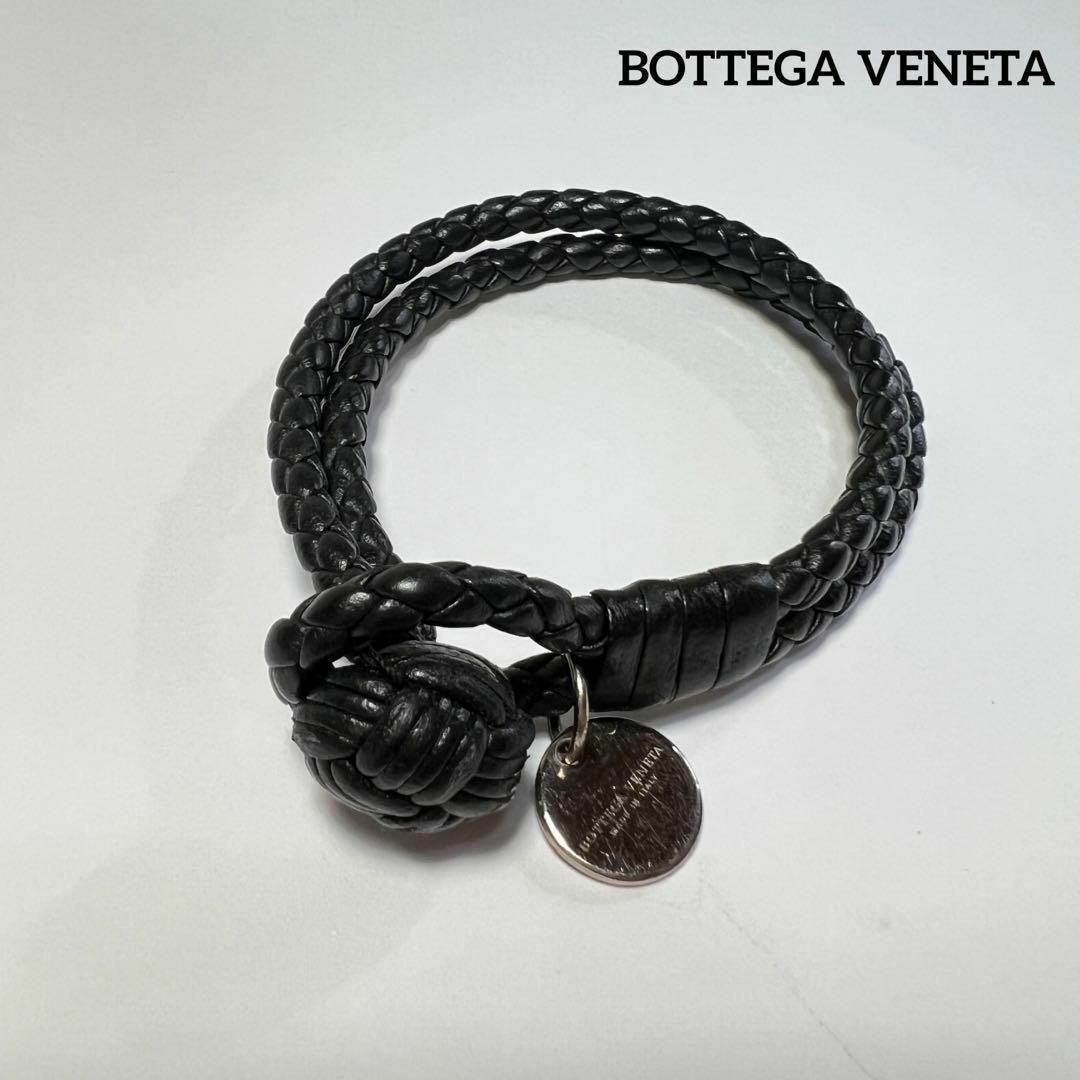 ボッテガヴェネタ ブレスレット イントレチャート 男女兼用 二連レザー