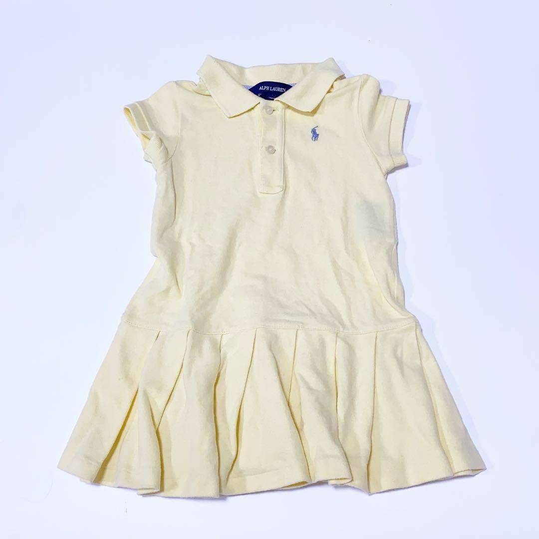 Ralph Lauren - POLOポロラルフローレンプリーツワンピースイエロー