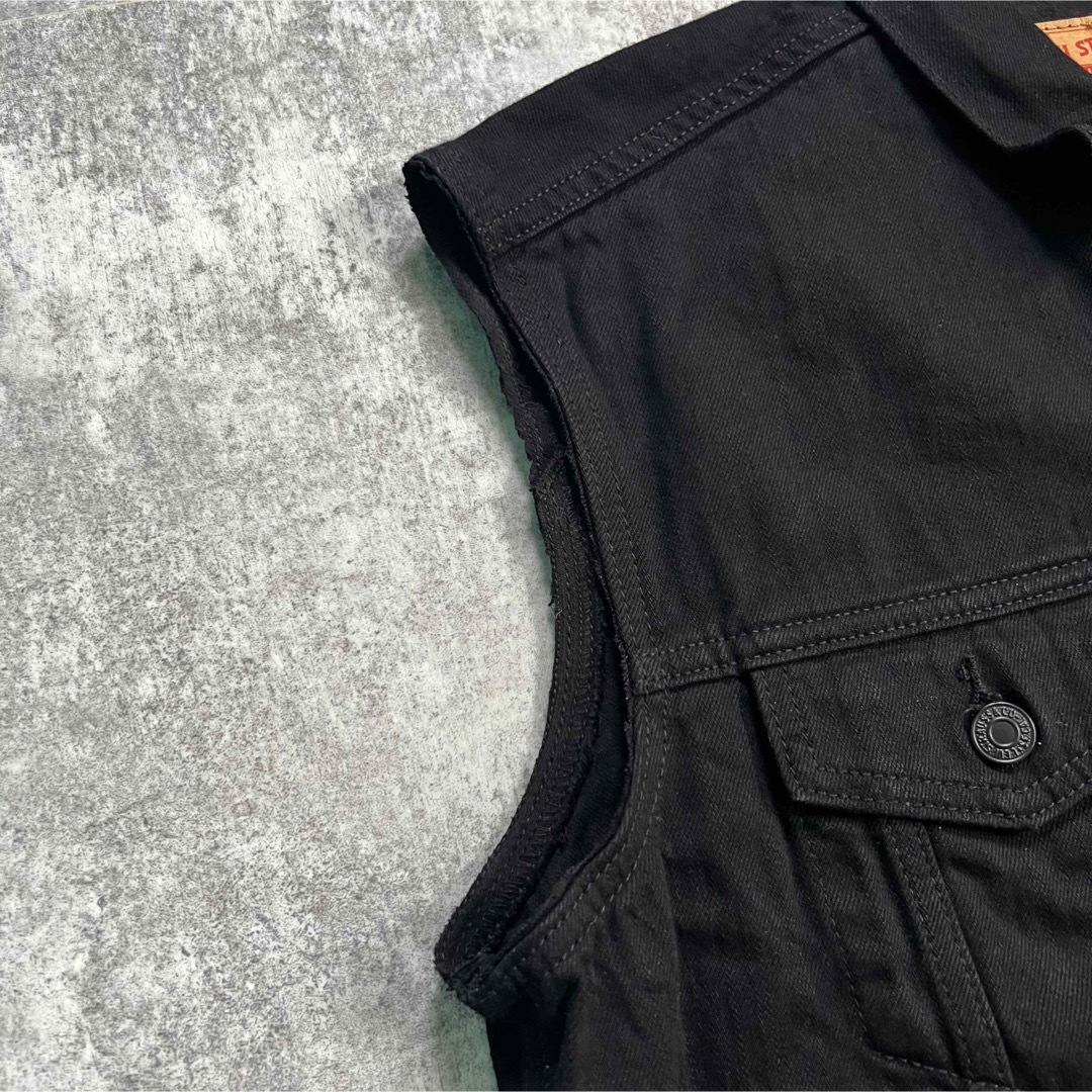 Levi's - [Lサイズ] Levis ブラック デニム カットオフベスト 山田蓮の