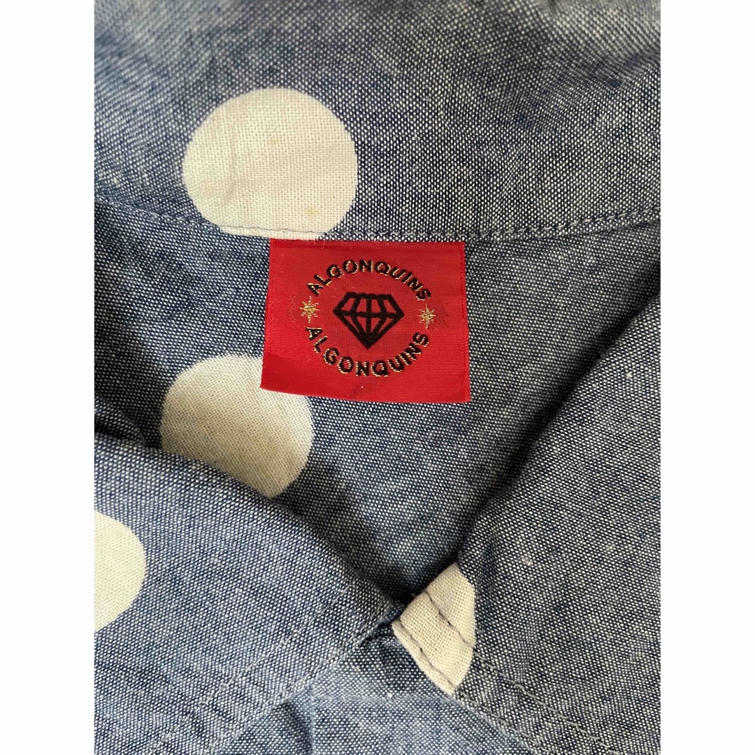 ALGONQUINS - アルゴンキン 半袖 シャツ デニム ドット 水玉 90年代