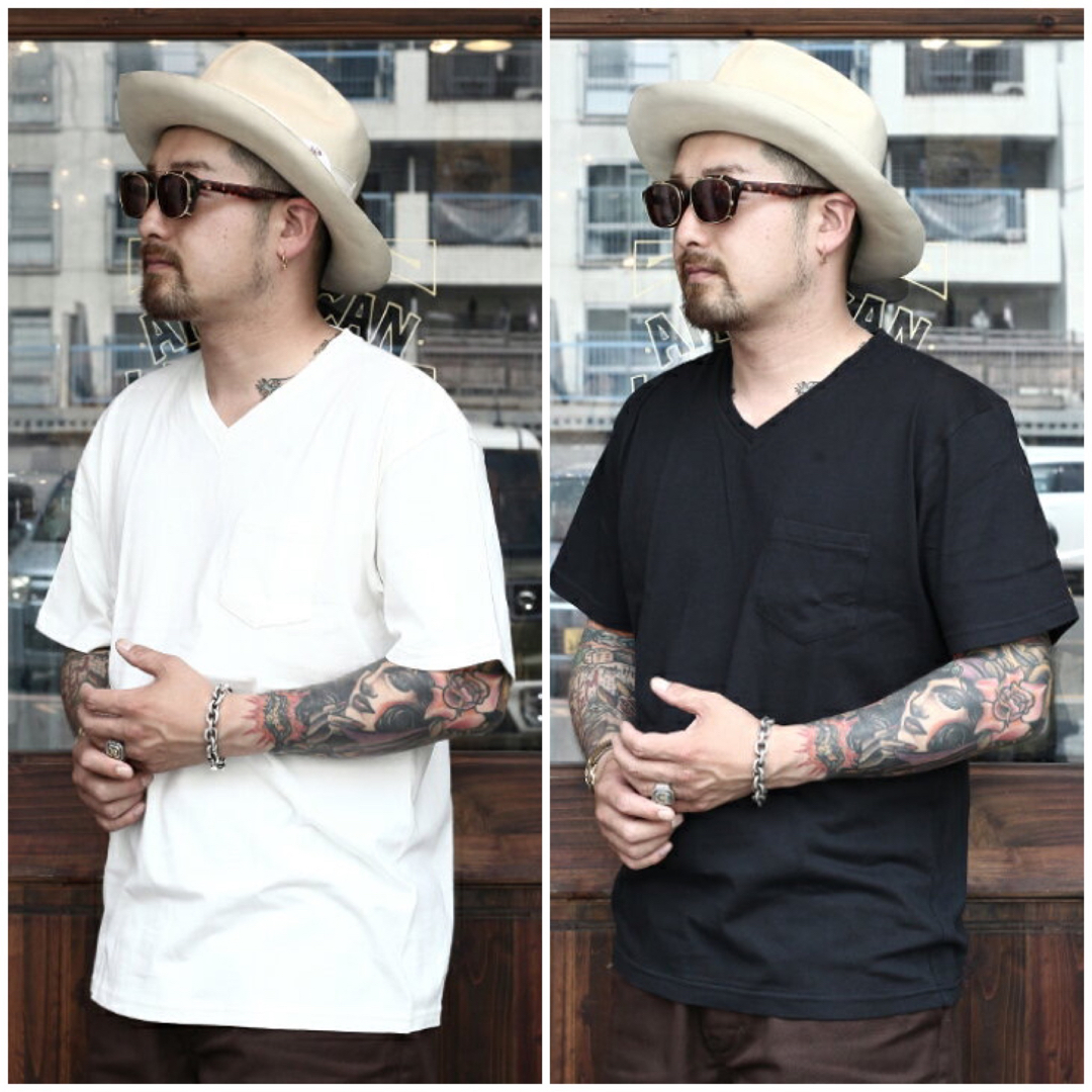 GLADHAND & Co. - タグ付き未使用 グラッドハンド VネックポケットT