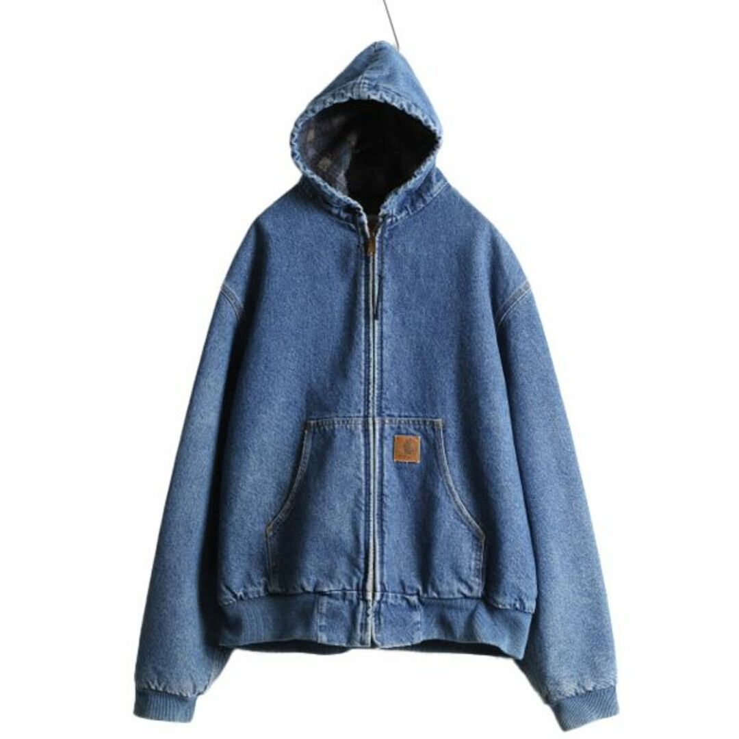 80s 90s カーハート デニム アクティブ ジャケット XL ブランケットの