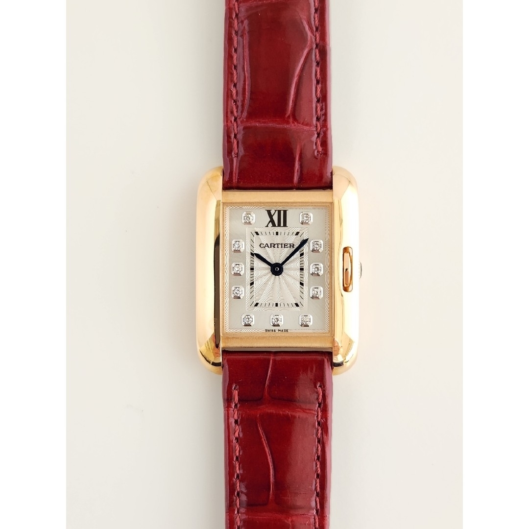 Cartier - 新品カルティエ☆タンク・アングレーズSM☆11Pダイヤ☆革