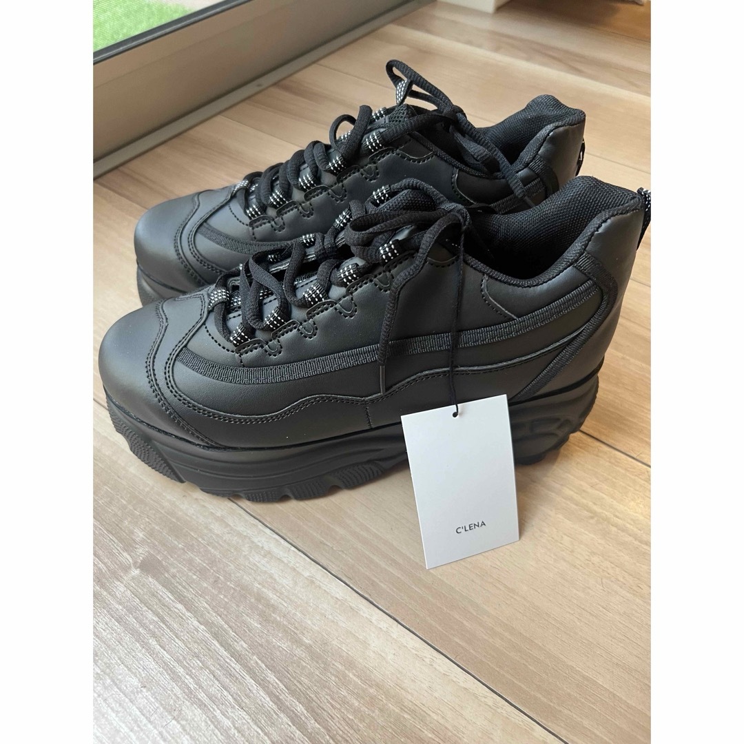 ZARA - プラットフォーム 厚底スニーカー黒の通販 by Ms shop｜ザラ