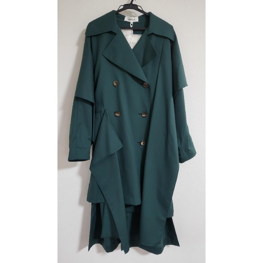 ENFOLD - 【ENFOLD(公式)】ギャバレイヤードトレンチコートの通販 by