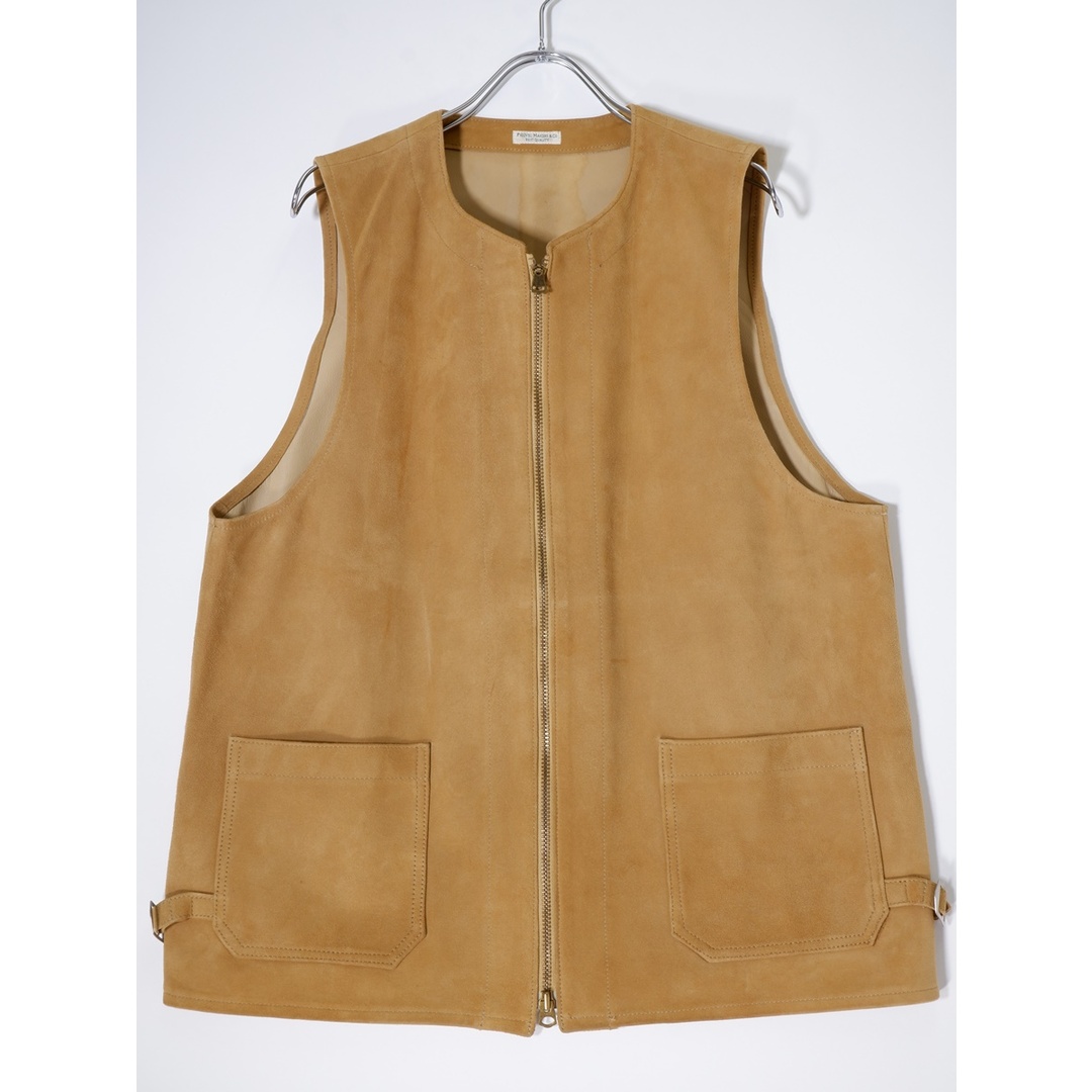 PHIGVEL - PHIGVEL MAKERS & Co.フィグベル SUEDE ZIP VESTシープ