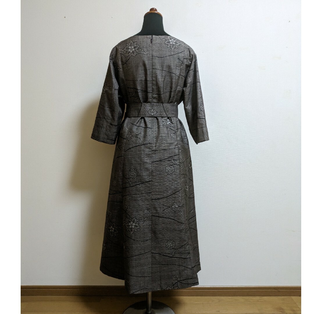 SOLD 着物リメイク ワンピース 大島紬 M〜Lの通販 by Yumi's shop｜ラクマ