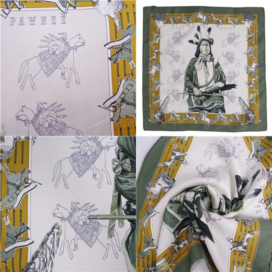 HERMES - エルメス HERMES スカーフ カレ40 PANI LA SHAR PAWNEE