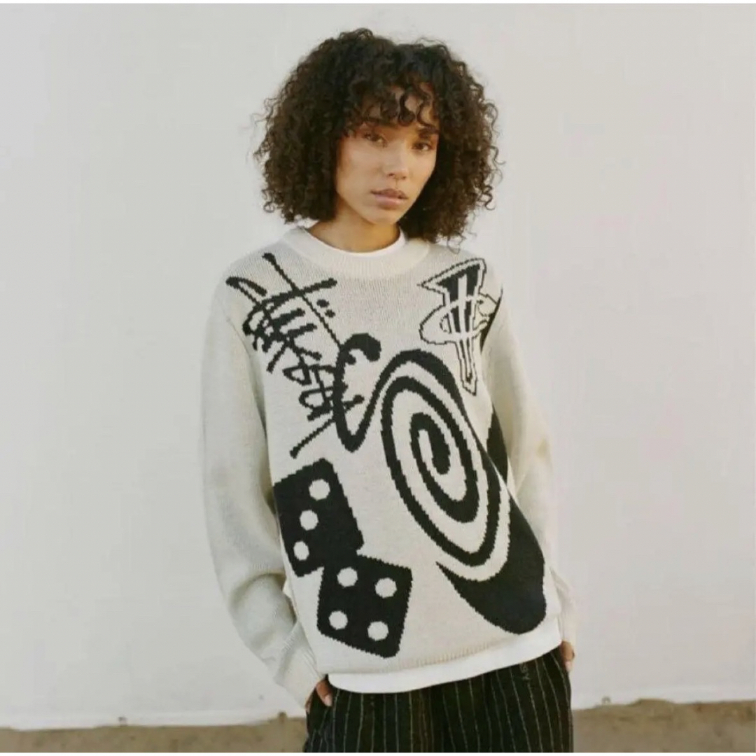 STUSSY - Stussy Nike Icon Knit Sweater Natural Mの通販 by さまるん