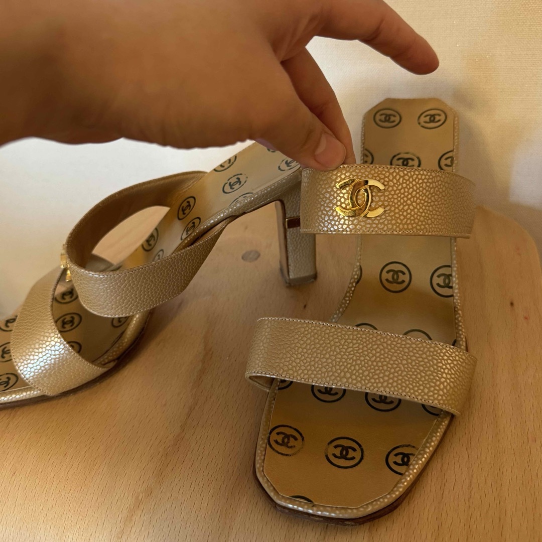 CHANEL - CHANEL サンダル ミュール ベージュの通販 by SEIRA's