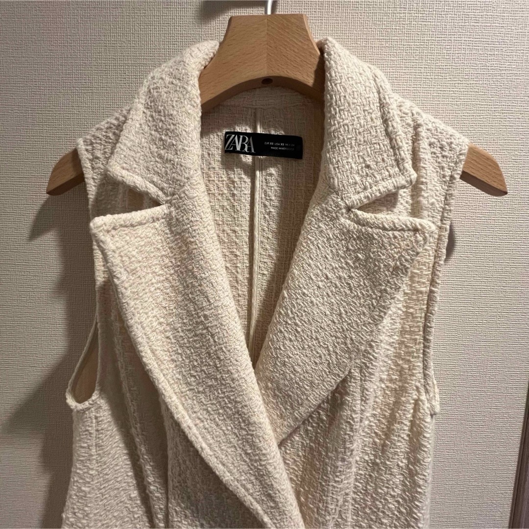 ZARA - ZARA ザラ ツイードジレの通販 by momo's closet｜ザラならラクマ