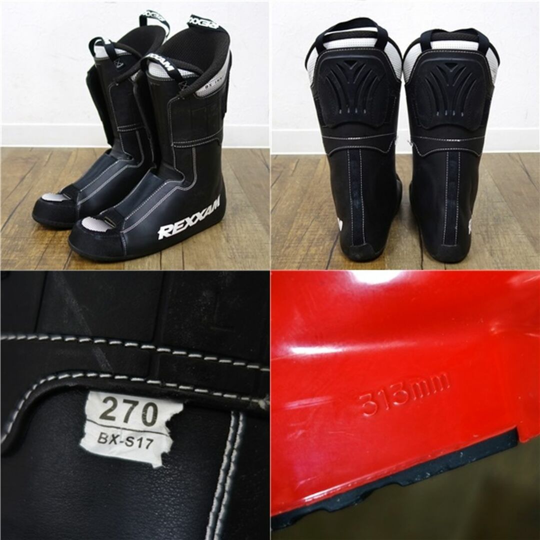 美品 レグザム REXXAM MAX 100 BX-S17 RED 27cm 313mm スキーブーツ