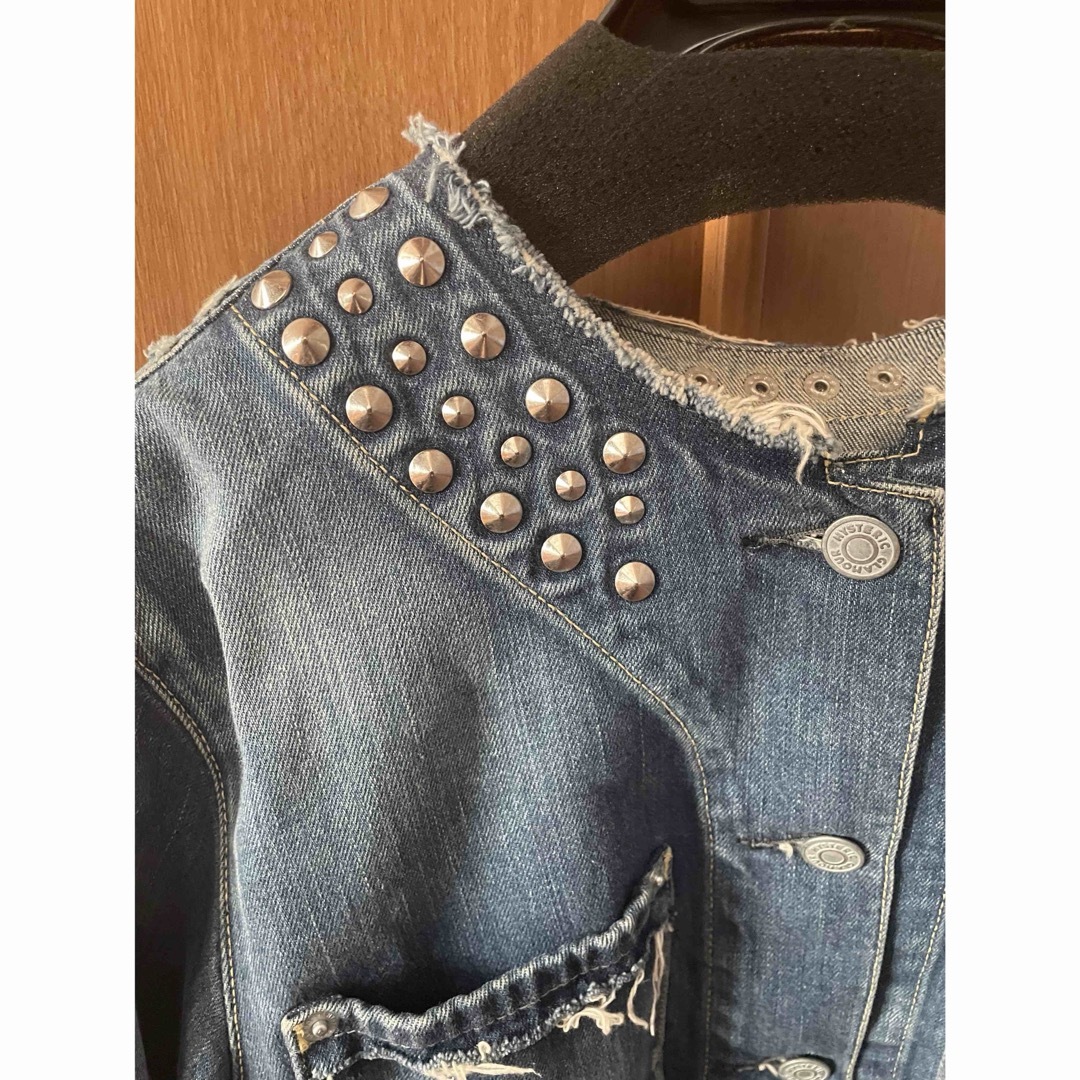 ヒステリックグラマーレディースフリーサイズスタッズジャンパー