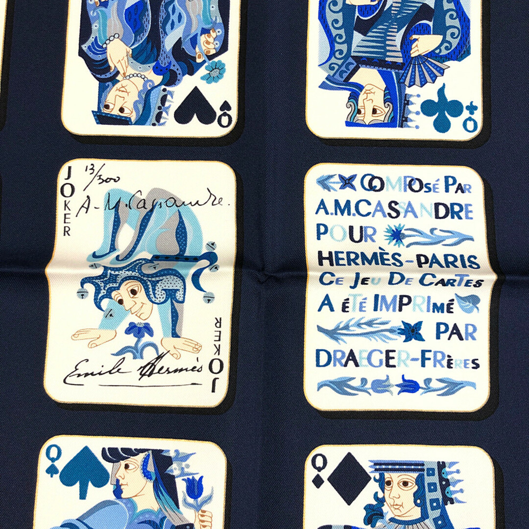 HERMES - HERMES エルメス シルク スカーフ カレ90 Jeu De Cartes
