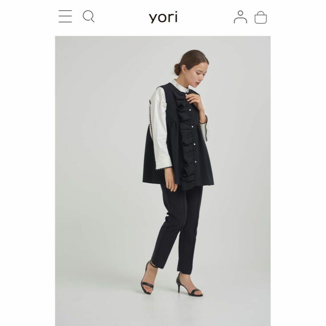 Drawer - yori ヨリ ダブルクロスフリルフリルジレ 36 重ね着