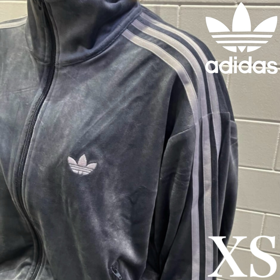 adidas Originals - 新品XS⭐️adidas ファイヤーバード ベロア グレー