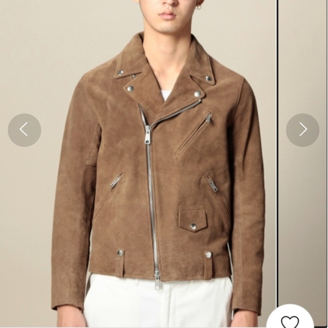 BEAUTY&YOUTH UNITED ARROWS - BY カウ スエード ダブル ライダース