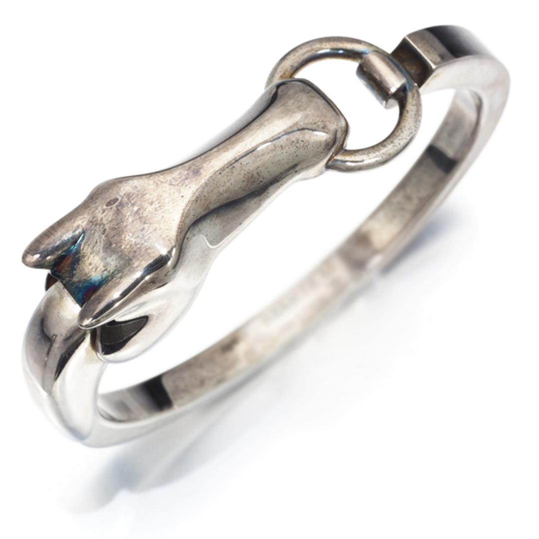 HERMES - エルメス ブレスレット ホース ギャロップ バングル シルバー