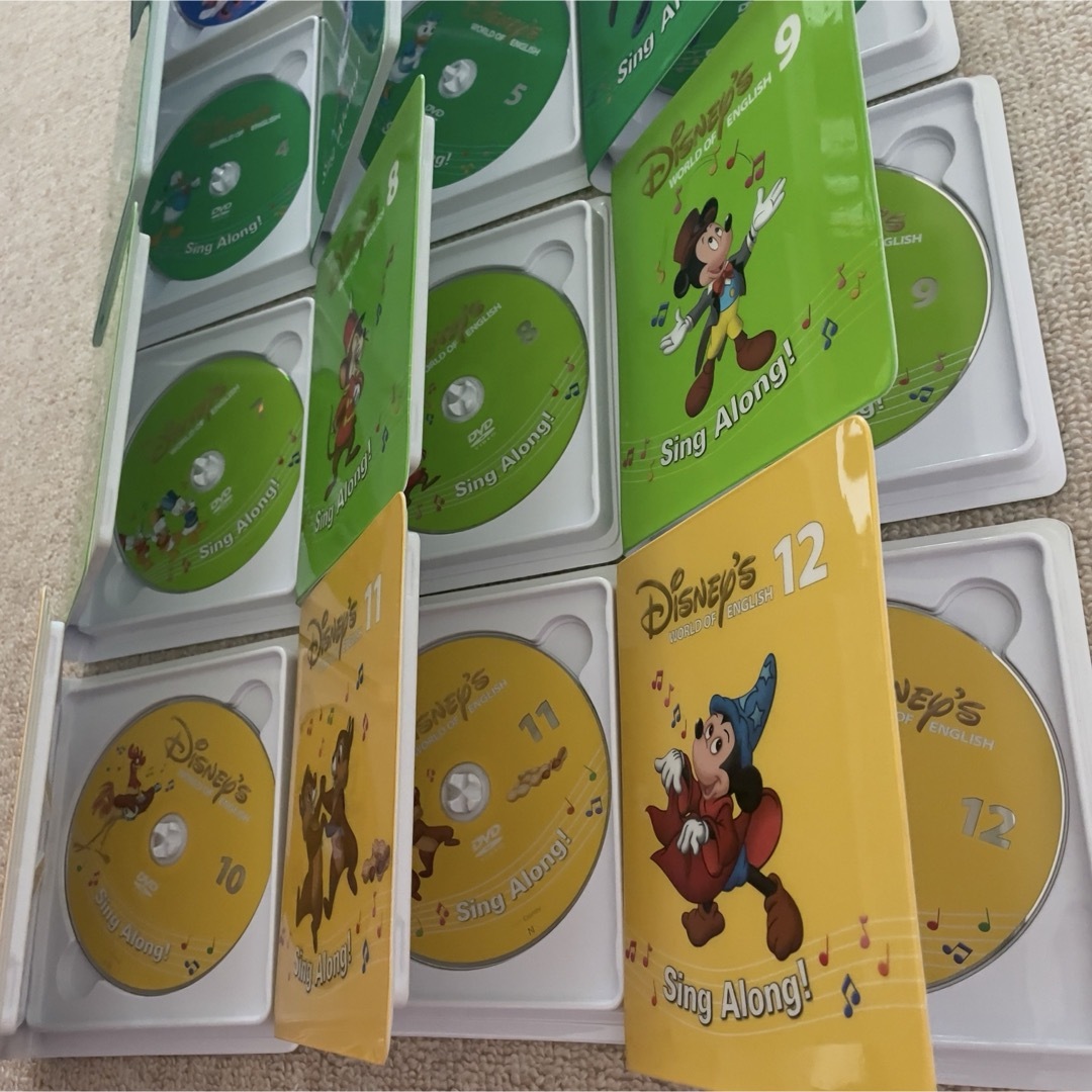 Disney - 新子役 DWE ディズニー英語システム シングアロング DVD 12枚