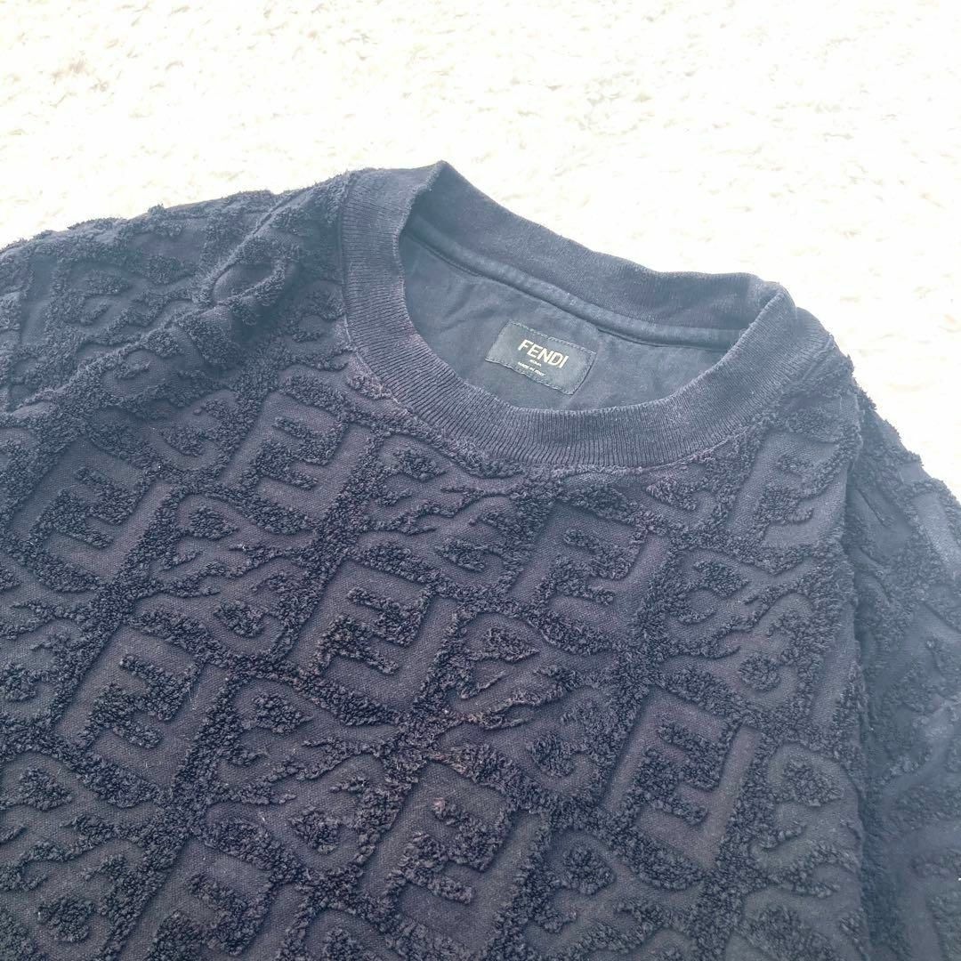 FENDI - 【極美品】FENDI 22ss ズッカ柄 FF ロゴ タオル地 Tシャツ Mの