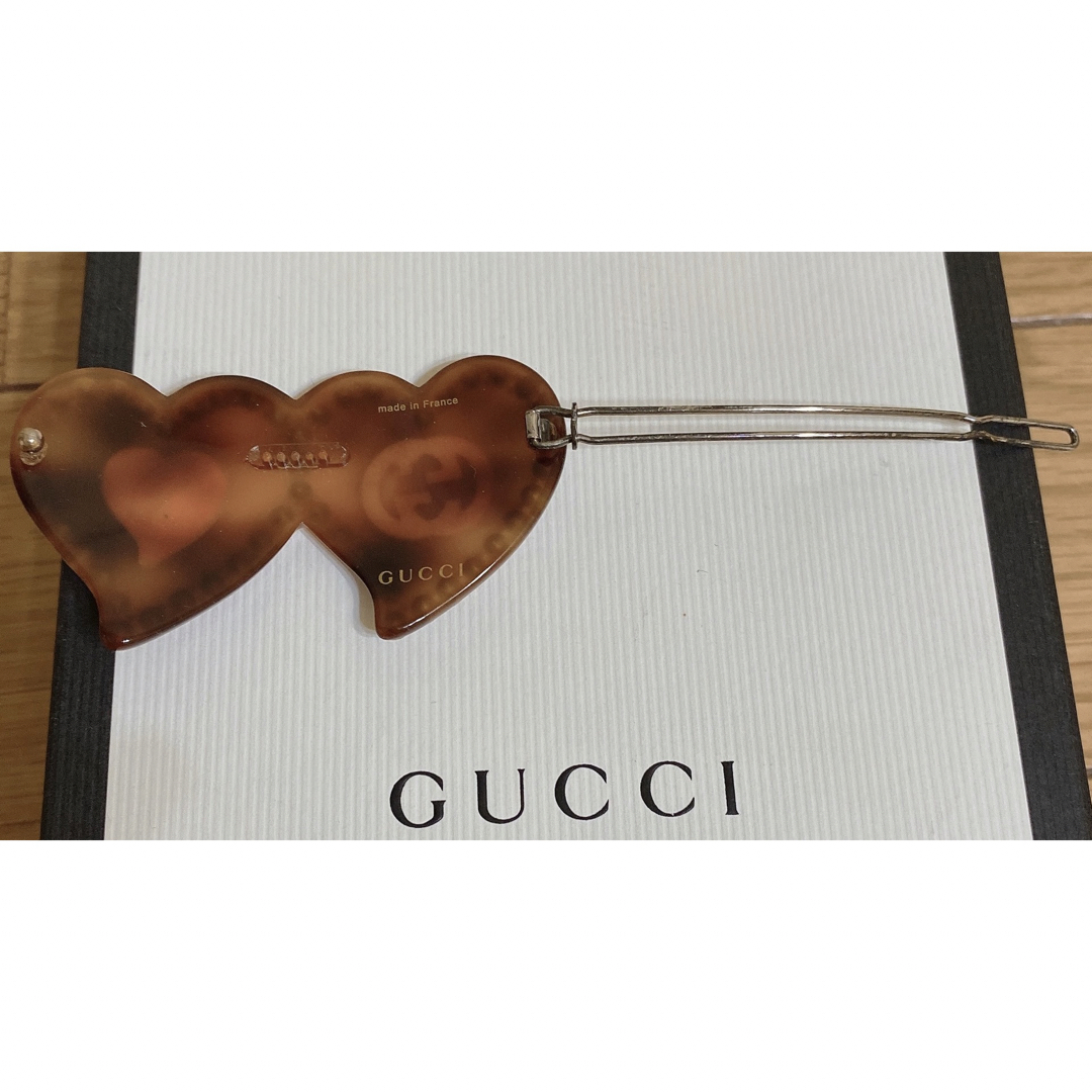 GUCCI - GUCCI インターロッキングG&ハートヘアクリップの通販 by