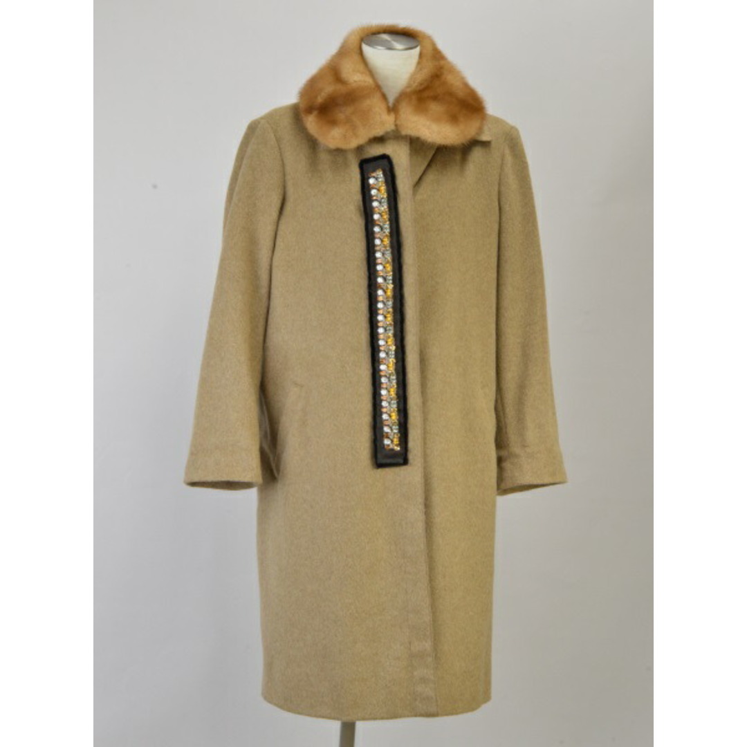 PRADA - プラダ PRADA ミンクファー 毛皮 コート ビジュー ロング