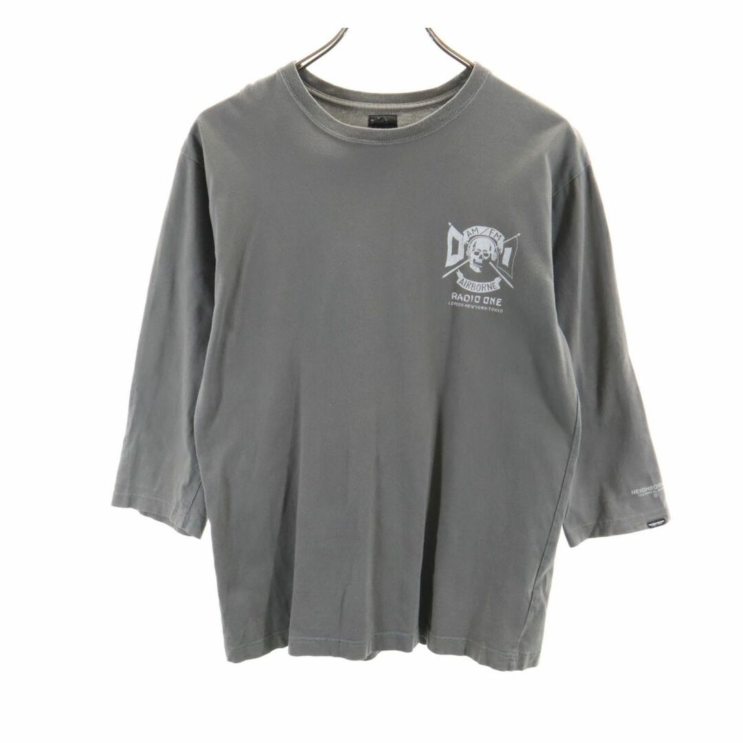 NEIGHBORHOOD - ネイバーフッド 日本製 7分袖 Tシャツ 2 グレー系