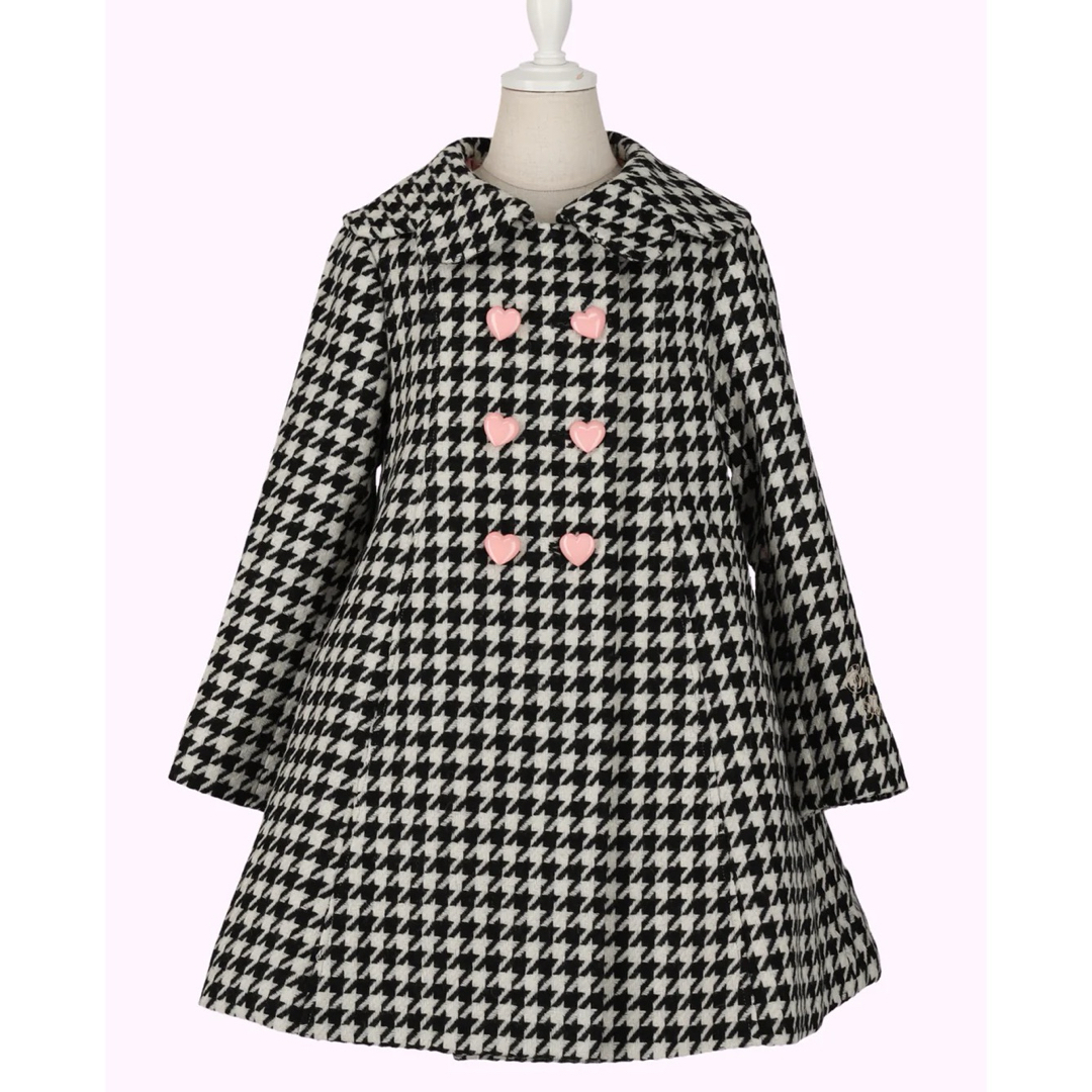 シャーリーテンプル 千鳥Aラインコート 150160 シャーリーテンプル