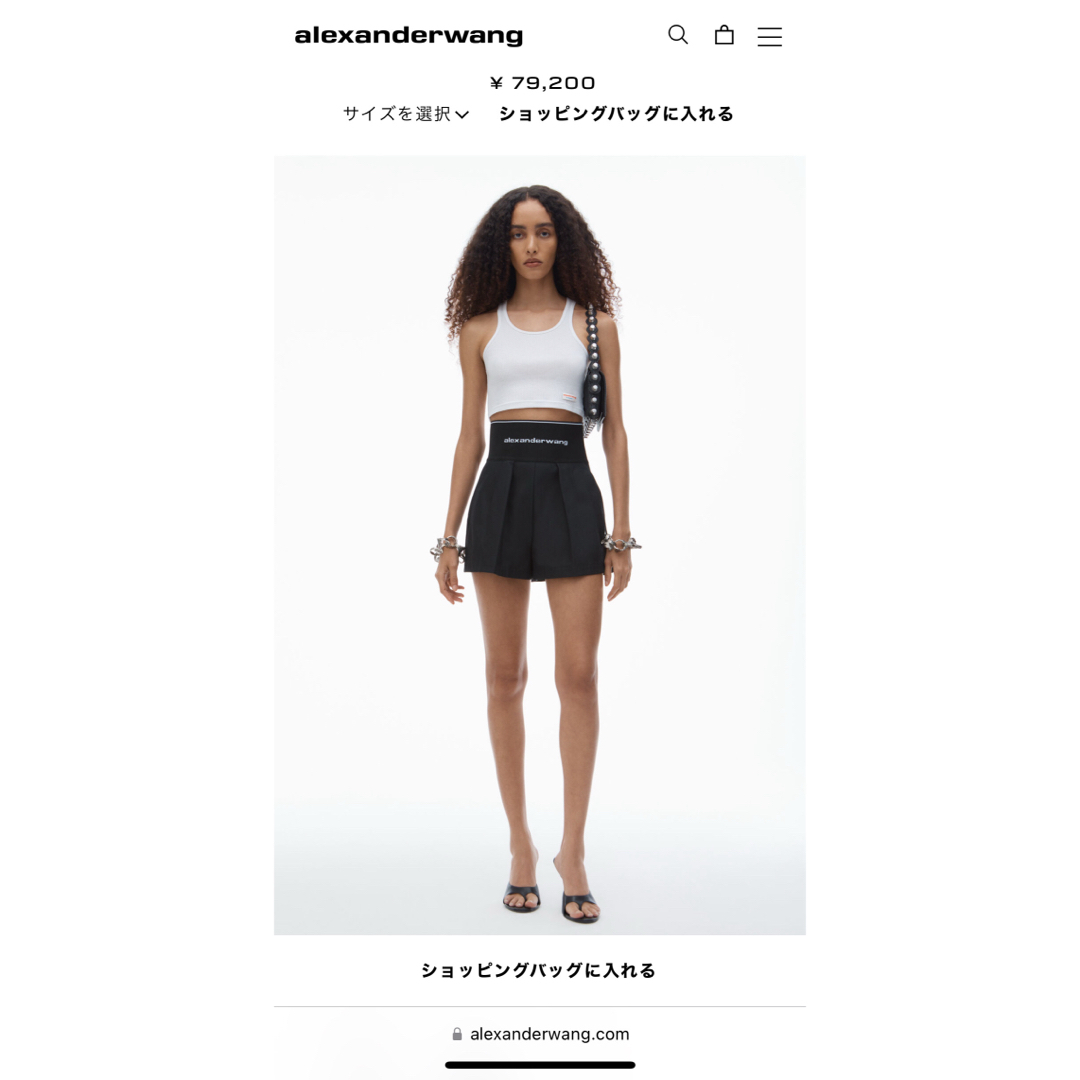 Alexander Wang - □ alexander wang コットン サファリショーツ □の