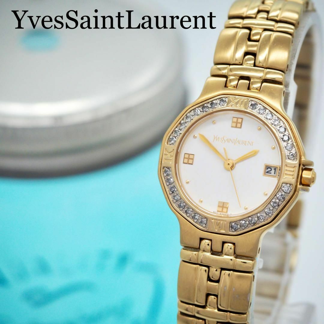Yves Saint Laurent - 620 イヴサンローラン 時計 レディース ダイヤ