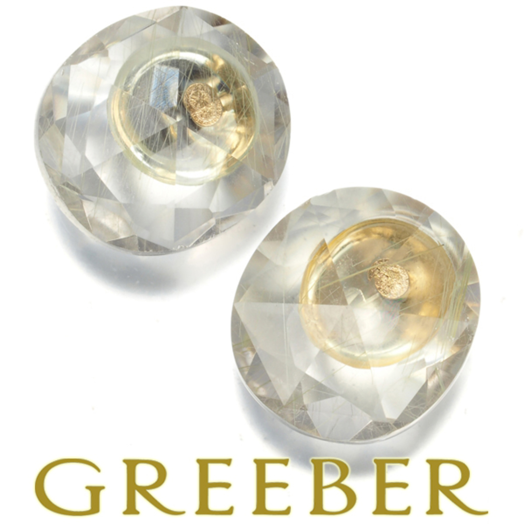 agete - アガット ピアス ルチルクォーツ K10YG の通販 by GREEBER