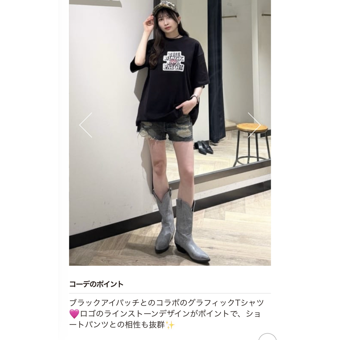 THE BLACK EYE PATCH - MOUSSY×BlackEyePatch BEP OG ラインストーン