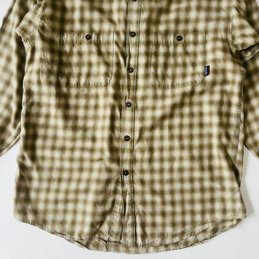 Patagonia 2005年製 L/Sフランネルシャツ オンブレ ルーマニア製