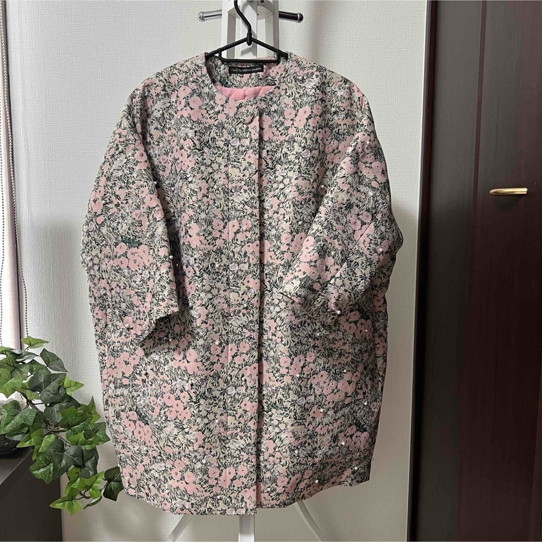 TSURU by Mariko Oikawa - ツルバイ オイカワマリコ コート 花柄