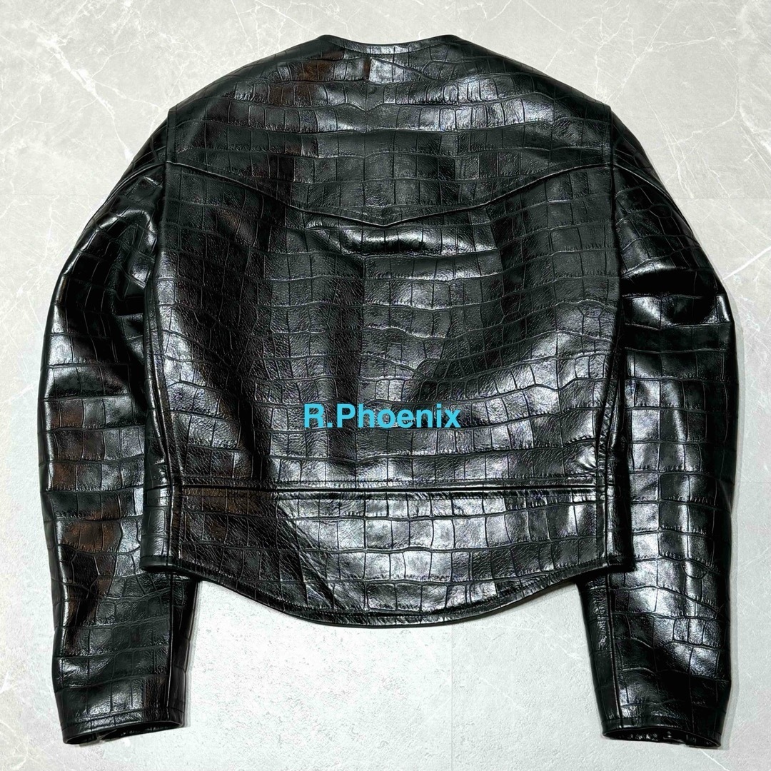 Alexander Wang - 【ALEXANDER WANG】CROC LEATHER JACKET Sの通販 by