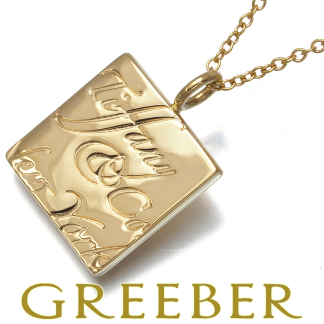 Tiffany & Co. - ティファニー ネックレス ノーツ スクエア K18YG の