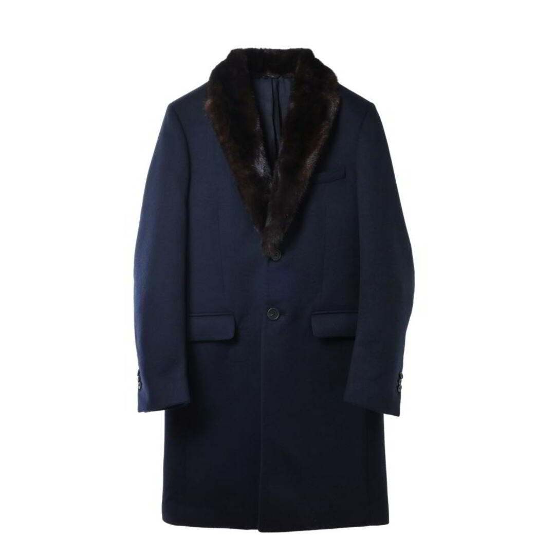 FENDI - FENDI ミンクファー付き カシミヤ混 チェスター コートの通販