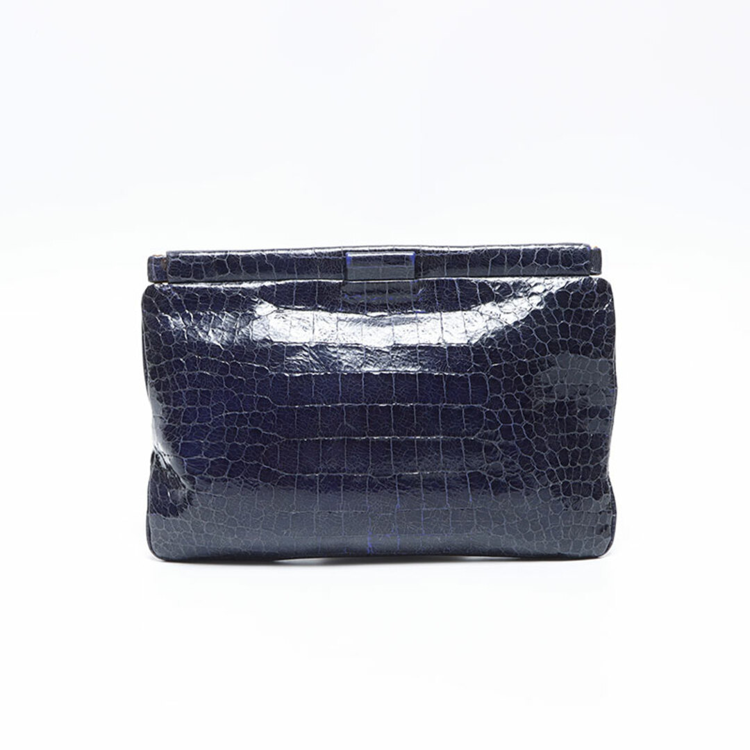 ミュウ ミュウ Miu Miu クロコダイル プリント クラッチバッグ