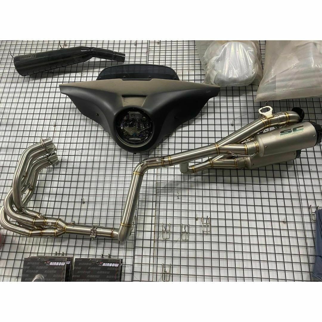 3千円引き ZX4R/ZX25R フルエキゾースト 2本出しマフラーの通販 by