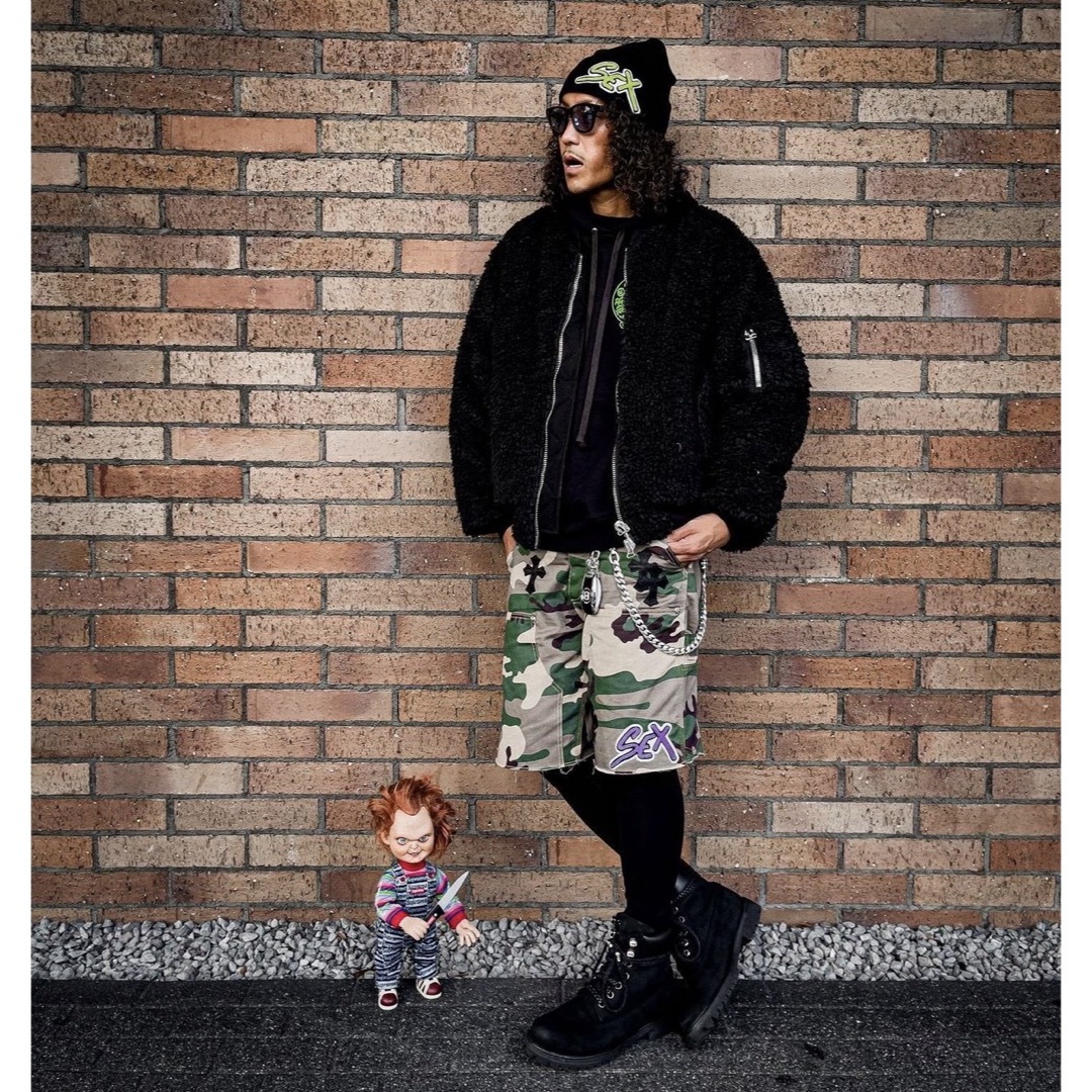 READYMADE - READYMADE TEDDY JESSE JKT Blackの通販 by shop｜レディ
