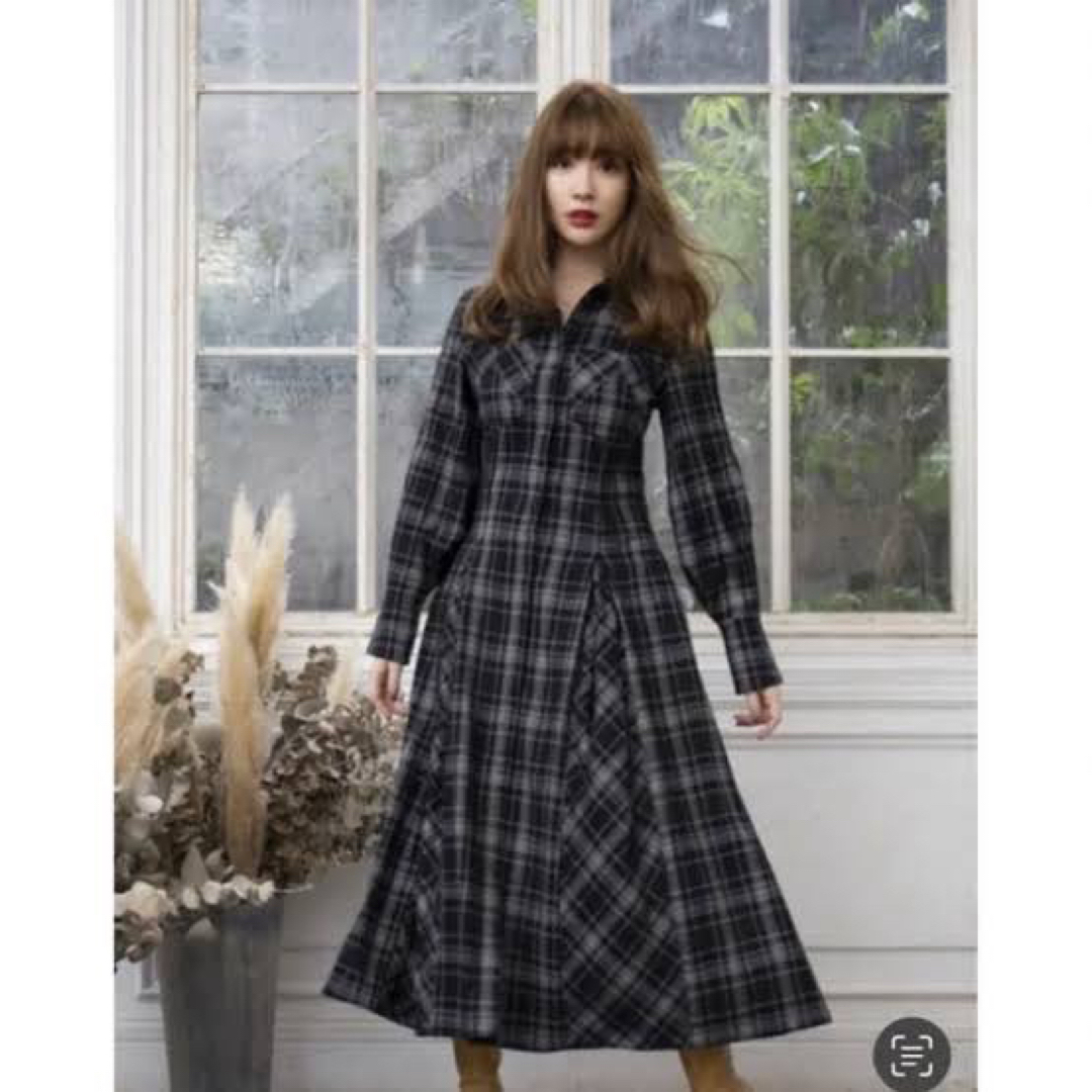 Her lip to - Her lip to チェックワンピの通販 by s shop