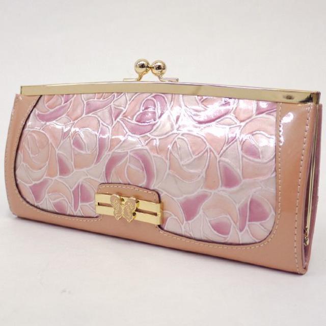 ANNA SUI - アナスイANNA SUIピンク系薔薇ドルチェがま口長財布 訳あり