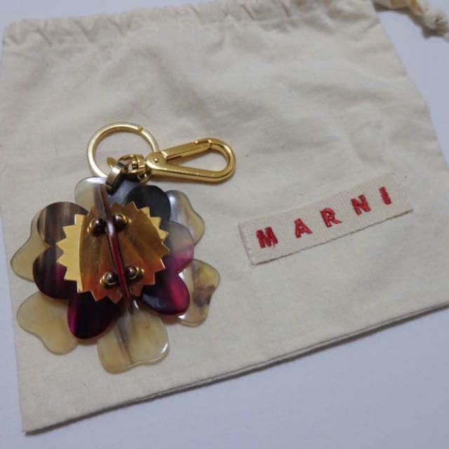 MARNI - MARNI マルニ フラワー モチーフ キーホルダー バッグチャーム