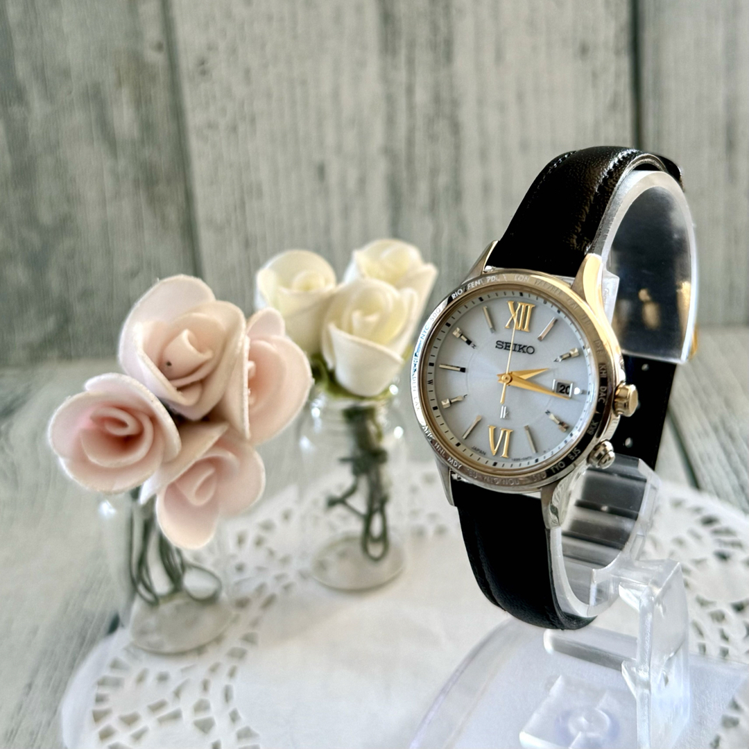 SEIKO - 【希少】SEIKO ルキア 腕時計 1B35-0AB0 電波ソーラー コンビ